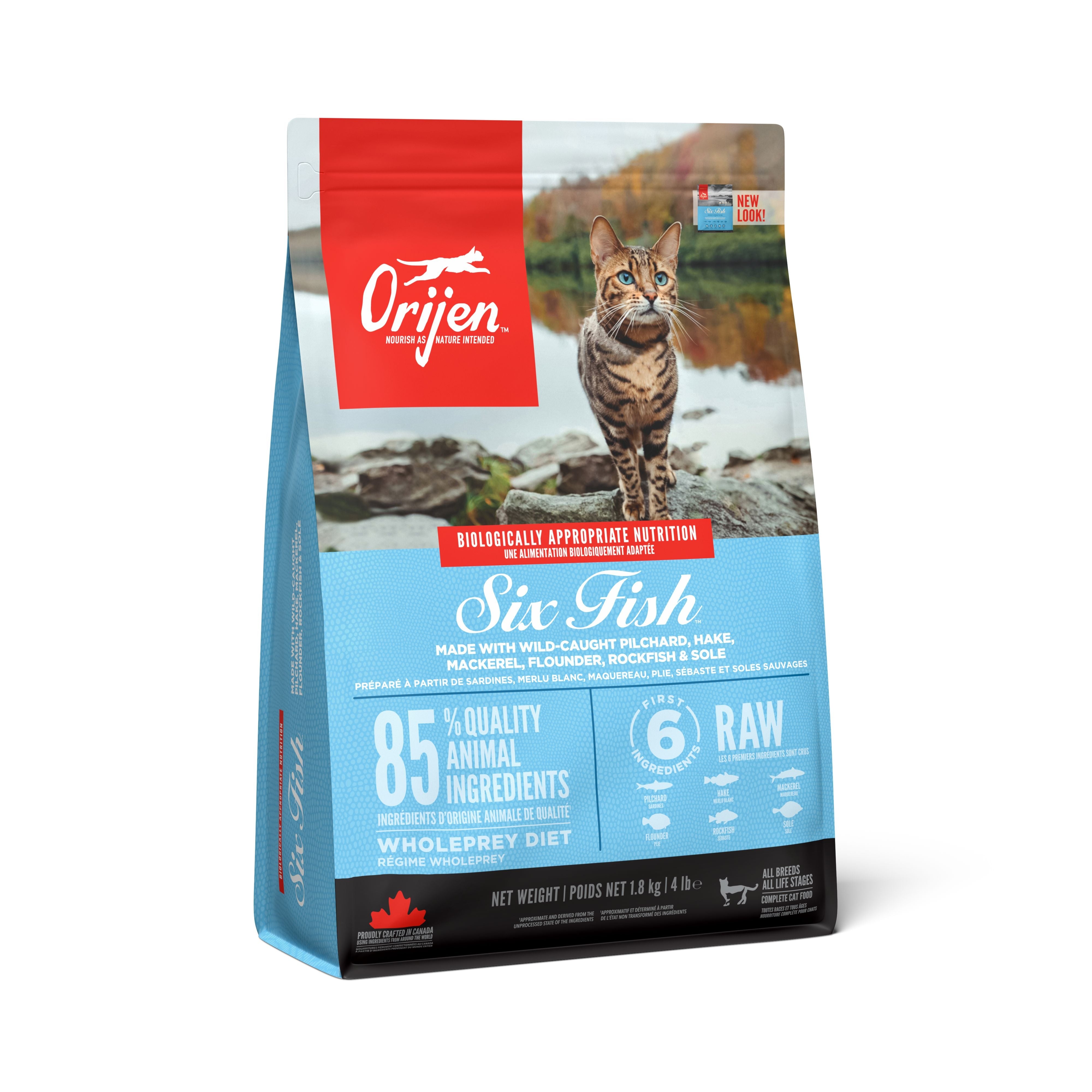 Orijen Six Fish - Torrfoder Till Katt 1,8kg